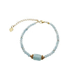Louiz Armband met Blauwe Edelsteen Aquamarijn