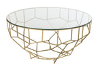 J-Line Tafel Moza Metaal/Glas Goud