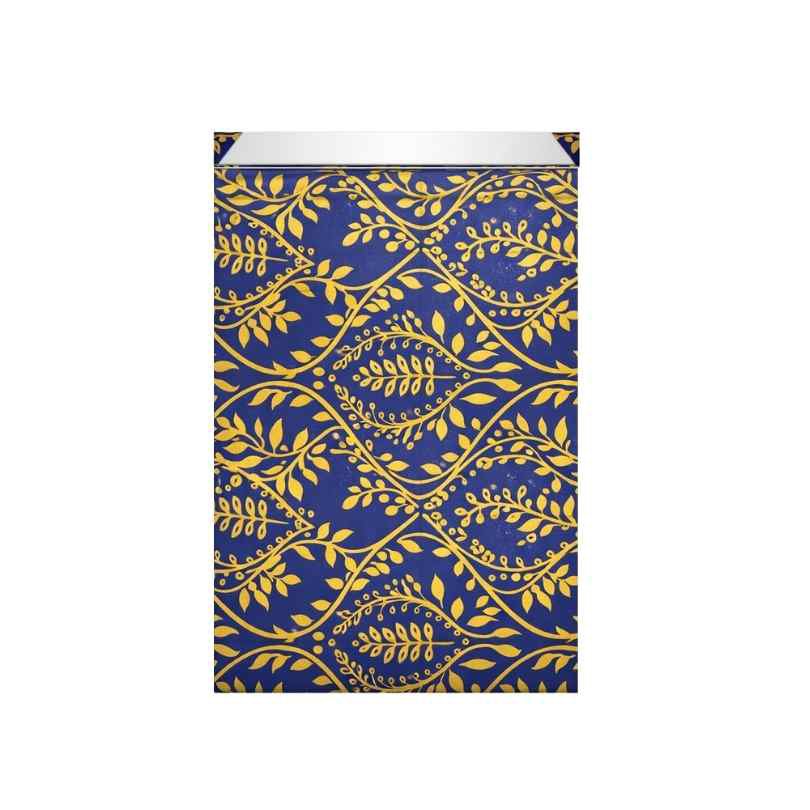 Cadeauzakjes (M) – Botanisch – Blauw – 12+4.5×20 cm – 250 stuks