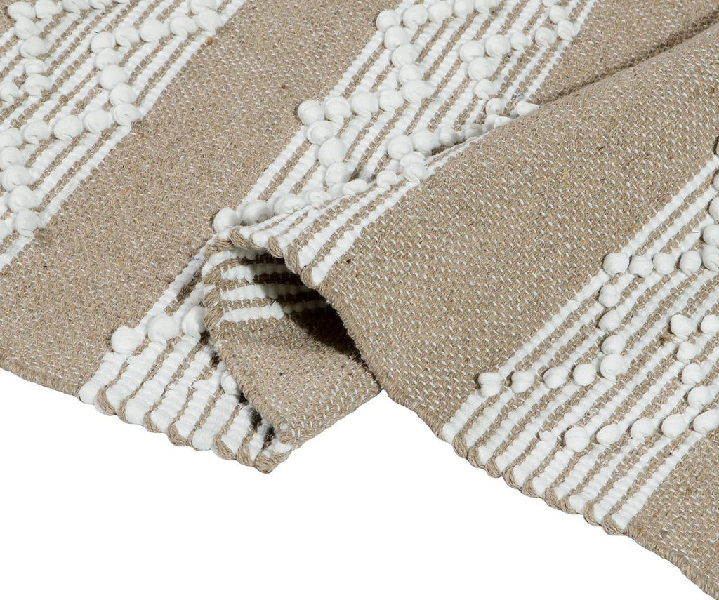 Handgeweven katoenen vloerkleed – exportkwaliteit – 2x5 ft (60x152 cm)