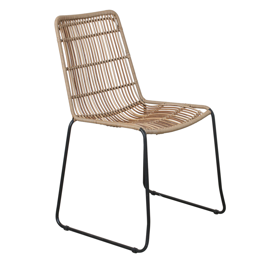 Jane slim tuinstoel naturel - 45x42x86 cm