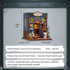 Cutebee, 3D DIY Huisje, Journey Trace Bookshop, CWGC204,15,5x16x18cm
