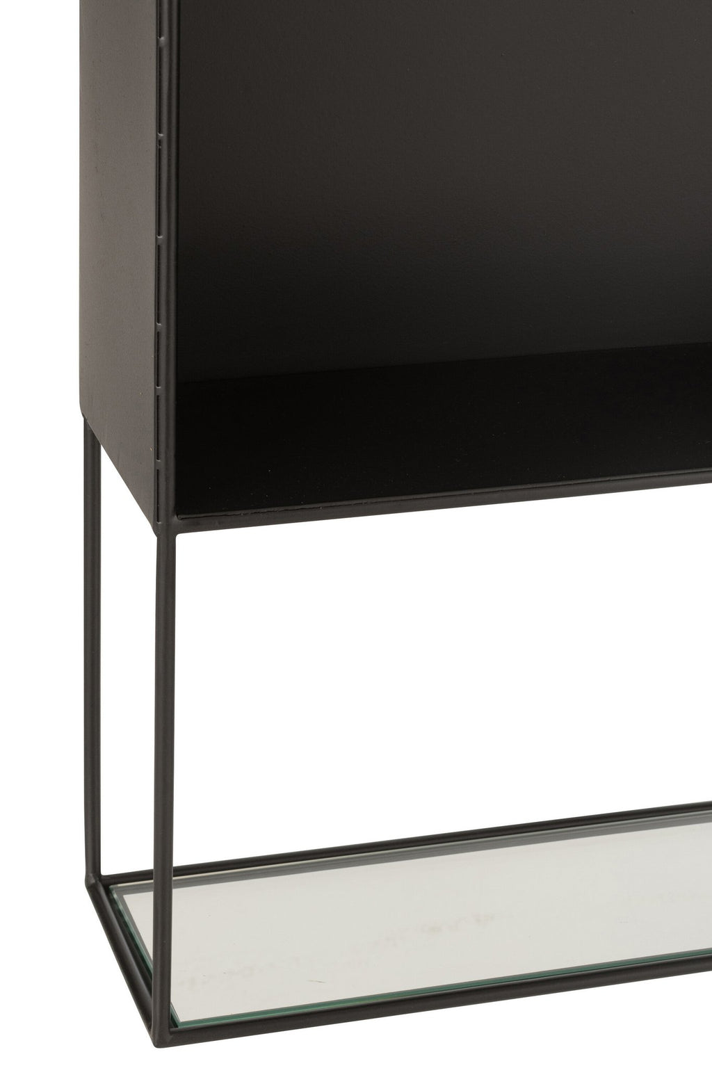 J-Line Rek Seen Metaal/Glas Zwart