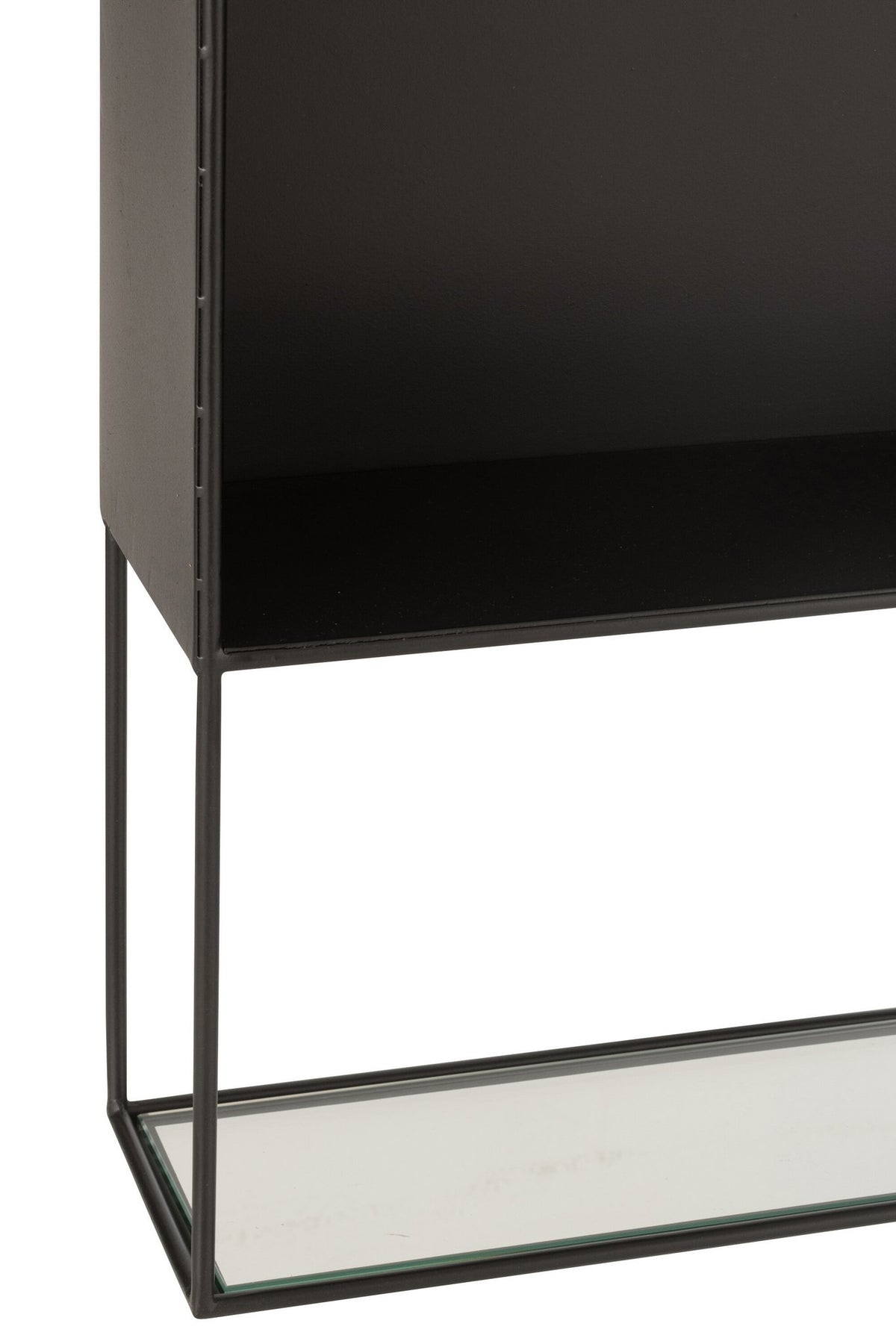 J-Line Rek Seen Metaal/Glas Zwart