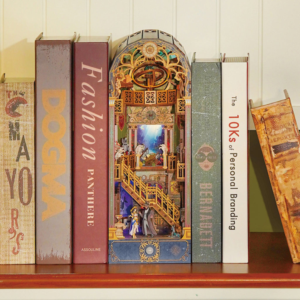 Tonecheer, DIY Book Nook, Spacetime Museum Bookend, TQ133, 26,9x19,3x10,2cm