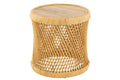 J-Line bijzettafel Cylindrisch - rotan - naturel