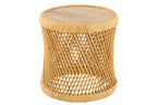 J-Line bijzettafel Cylindrisch - rotan - naturel