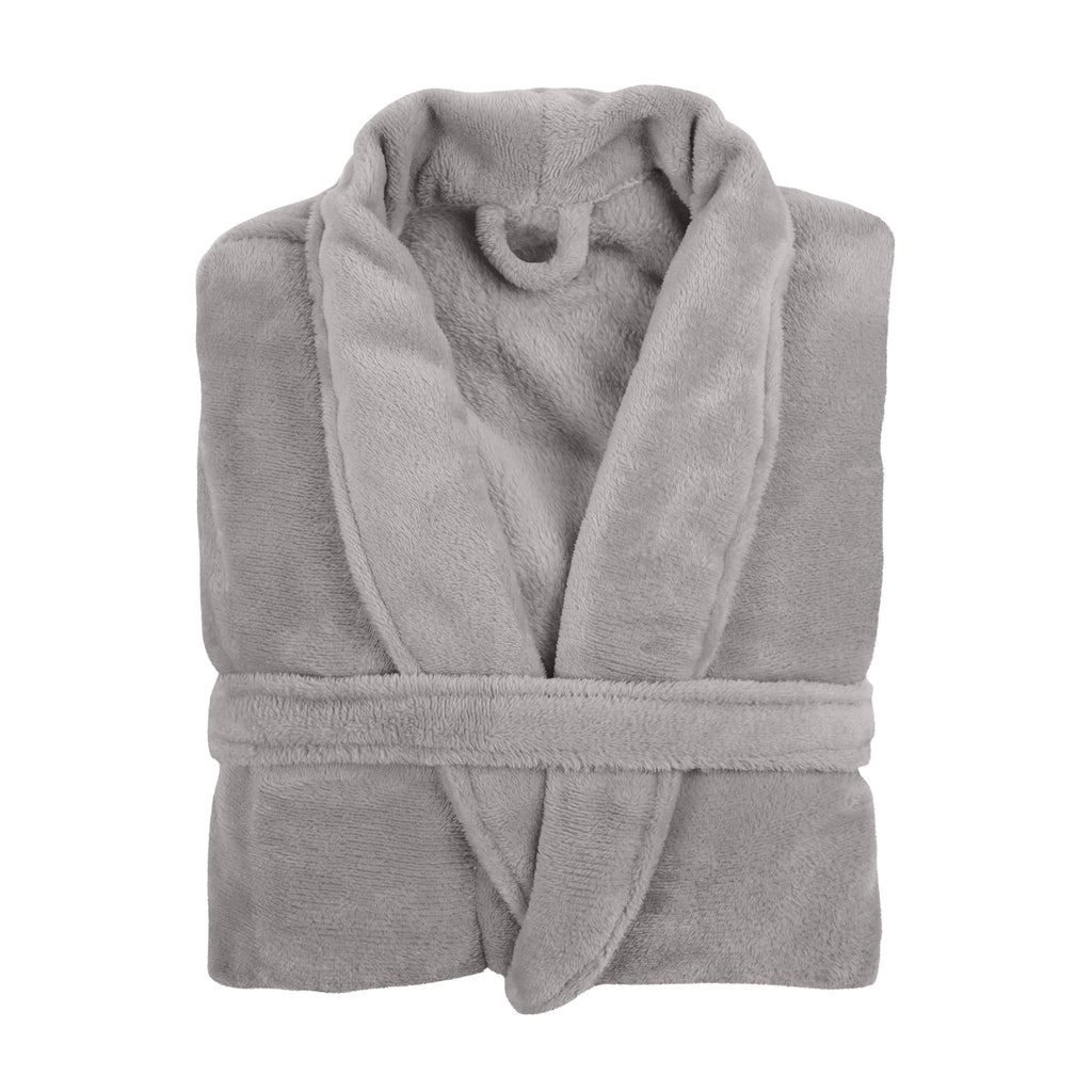 Badjas Cosy microflannel- L/XL - unisex, taupe