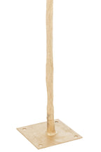 J-Line boom Pluimen - staal - goud/wit - large