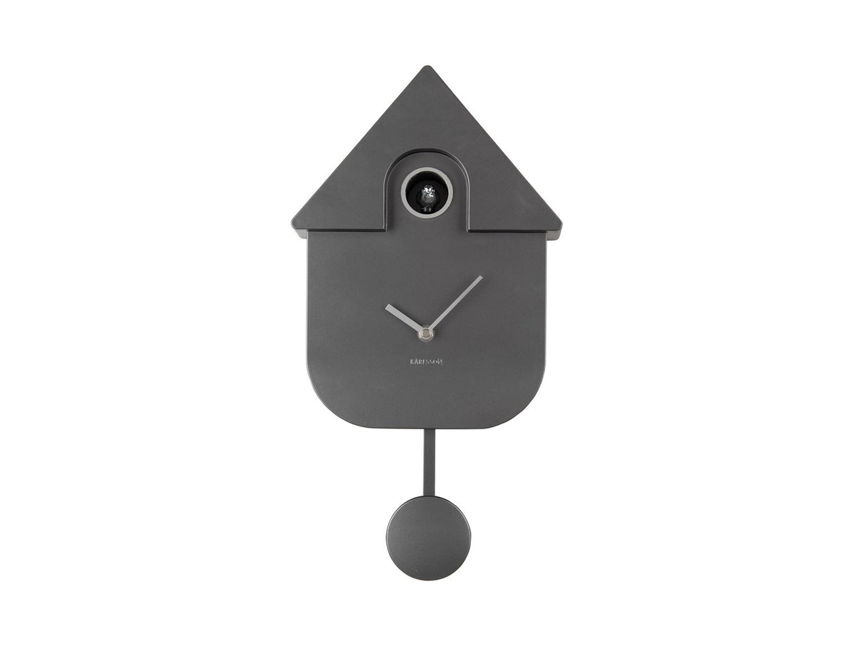 Wandklok Modern Koekoek Metallic