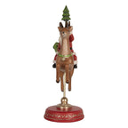Beeld Kerstman 16x11x30 cm Rood Kunststof