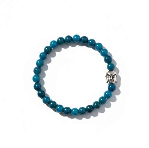 Dames armband Apatiet 6 mm met Boeddha kraal