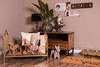 Wandkapstok 44x8x10 cm Bruin Hout