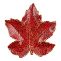 Decoratie schaal Blad Rood Keramiek Decoratie Schaal