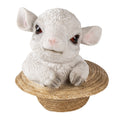 Decoratie schaap 12x12x12 cm
