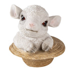 Decoratie schaap 12x12x12 cm