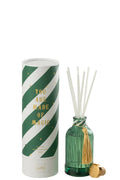 J-Line geurstokjes Magic - Elwood - glas - wit/groen - small