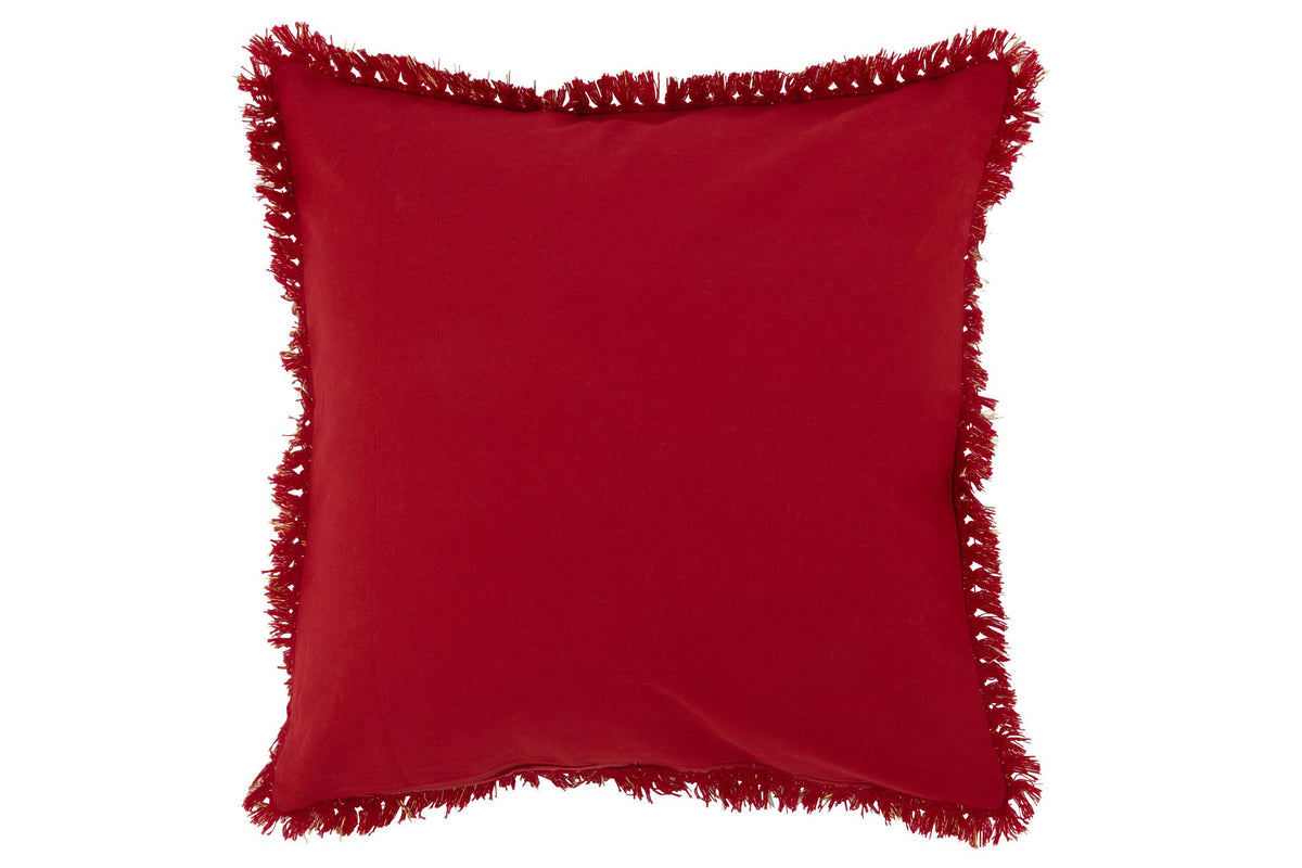 J-Line kussen Amour - textiel - rood/goud