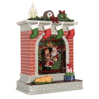 Kerstdecoratie met LED-verlichting en muziek 18x10x25 cm / 3xAA Rood Kunststof