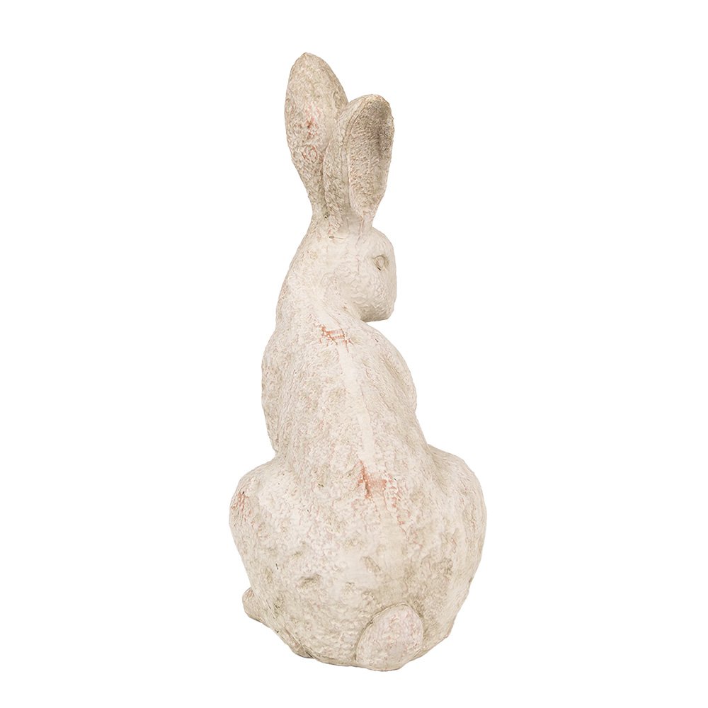 Decoratie Beeld Konijn 19x15x35 cm Beige Steen