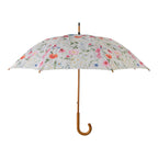 Paraplu bloemenweide off white 105 cm