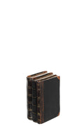 J-Line decoratie Boeken - polyresin - zwart/bruin - small