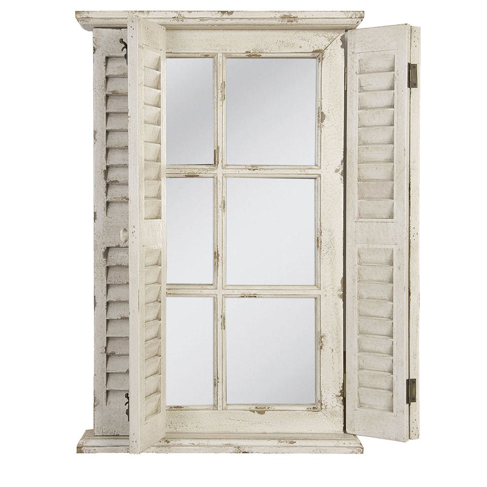 Spiegel 46x7x71 cm Wit Hout Grote Spiegel