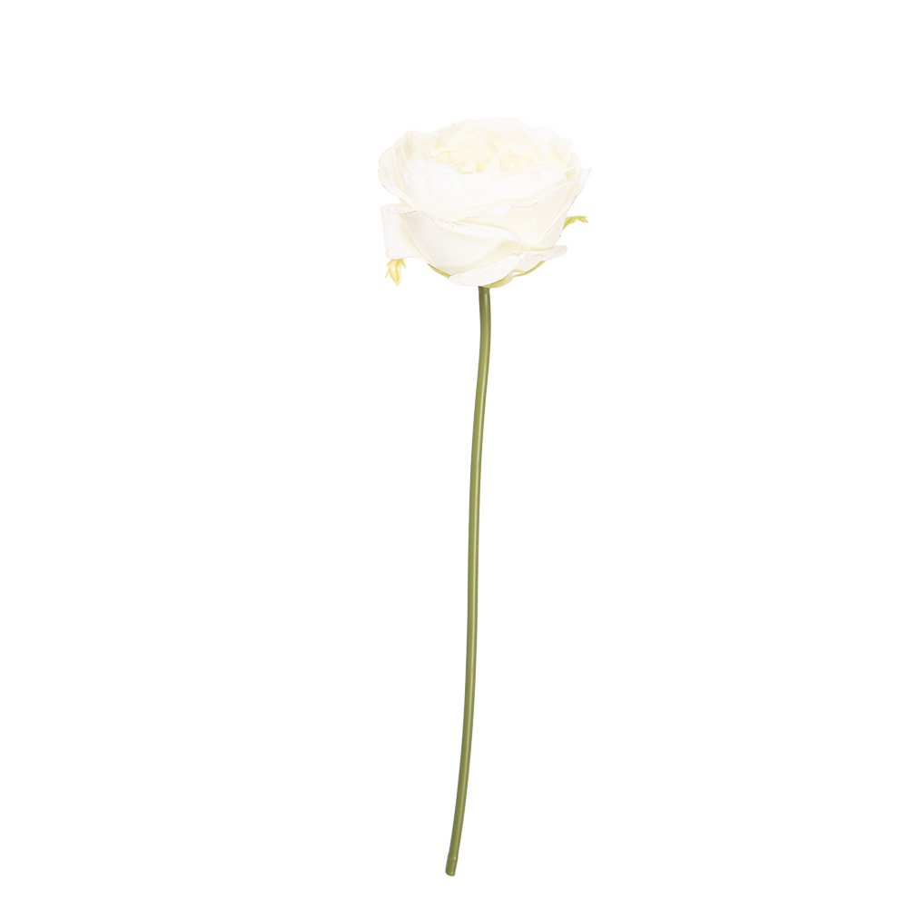 Kunstbloem Roos 35 cm Wit Kunststof