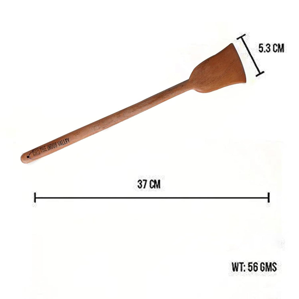 Houten Flip Spatel Pollepel Set – Keukengerei – Neemhout, Krasvrij – Set van 4, 37cm