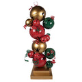 Kerstdecoratie Beeld 73x56x185 cm Rood Groen Metaal