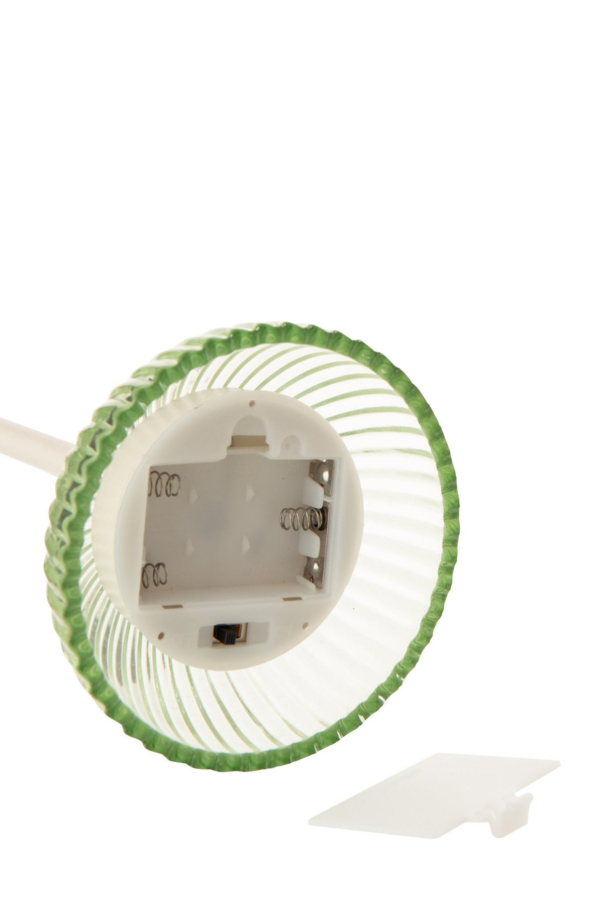 J-Line lamp Shell - ijzer - lichtgroen/wit - S - LED lichtjes
