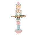 Kerstdecoratie Beeld Notenkraker 18x16x41 cm Roze Kunststof