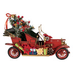 Kerstdecoratie Beeld Auto 38x16x27 cm Rood Metaal