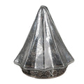 Kerstdecoratie met LED-verlichting Kerstboom Ø 14x16 cm Zilverkleurig Glas