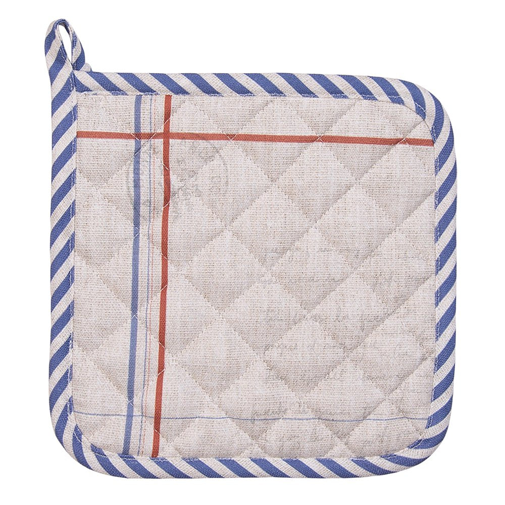 Pannenlap 20x20 cm Beige Katoen Haan Afgiet Pannenlap