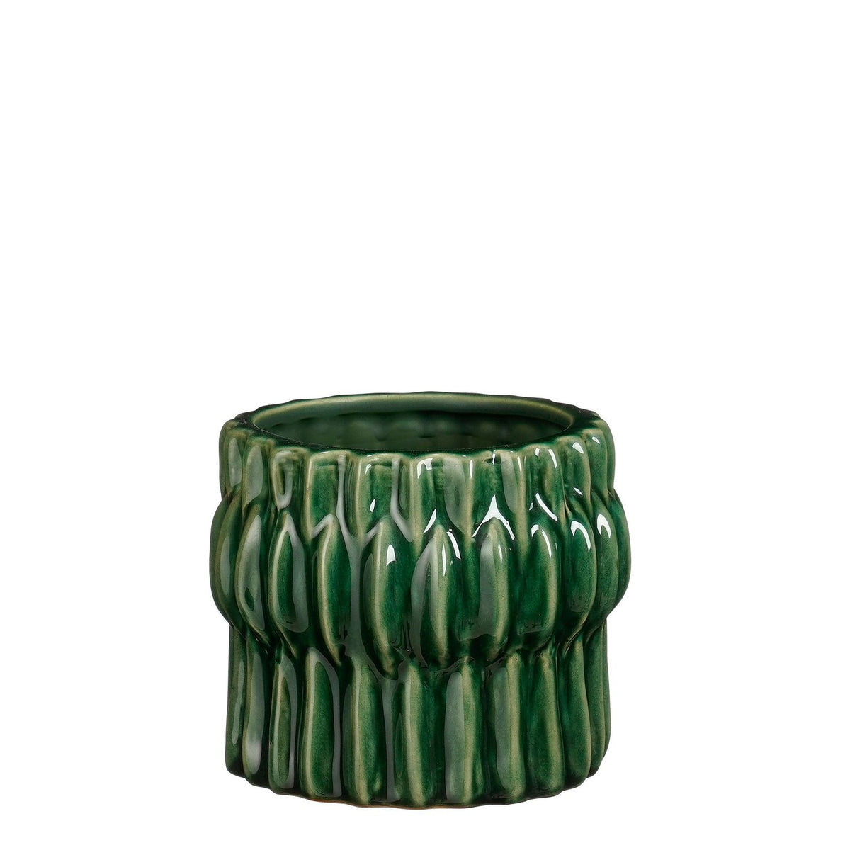 Gem pot rond groen