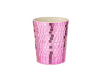J-Line geurkaars Spiegel - glas - roze
