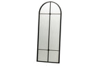 J-Line Antieke wandspiegel - spiegel - zwart - small