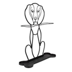 Paraplubak Hond 58 cm Zwart Metaal Parapluhouder