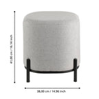 Hocker Mashike Grijs 38x41 cm