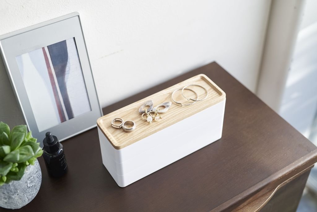 Yamazaki Rin Sieradenorganizer met deksel 3-laags