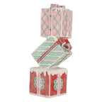 Kerstdecoratie Cadeau 14x16x36 cm Rood Kunststof