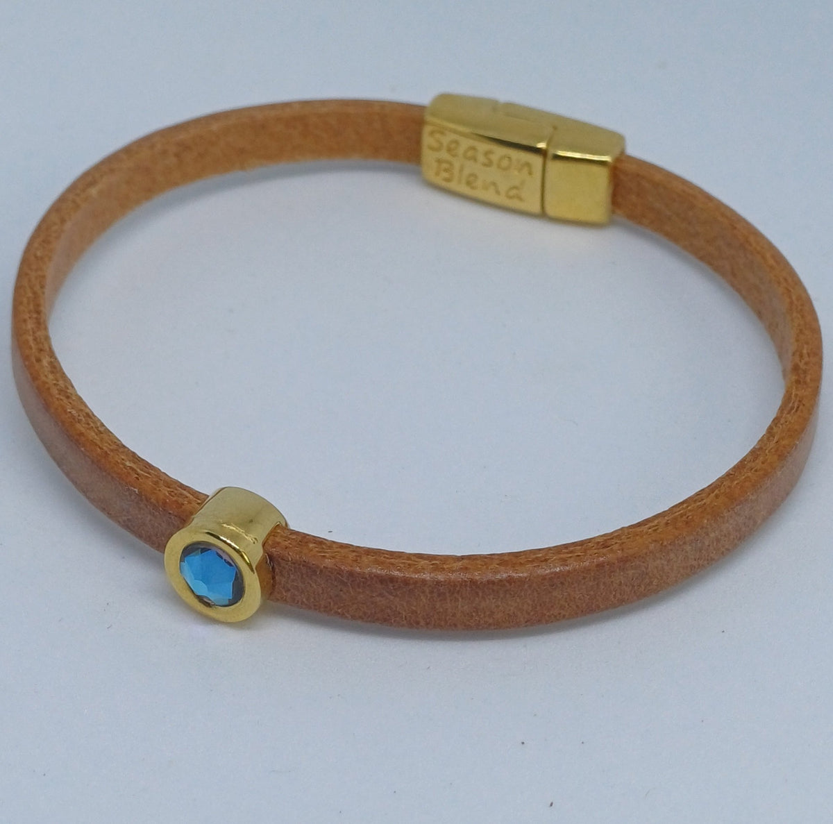 Shorty leren armband 24K verguld
