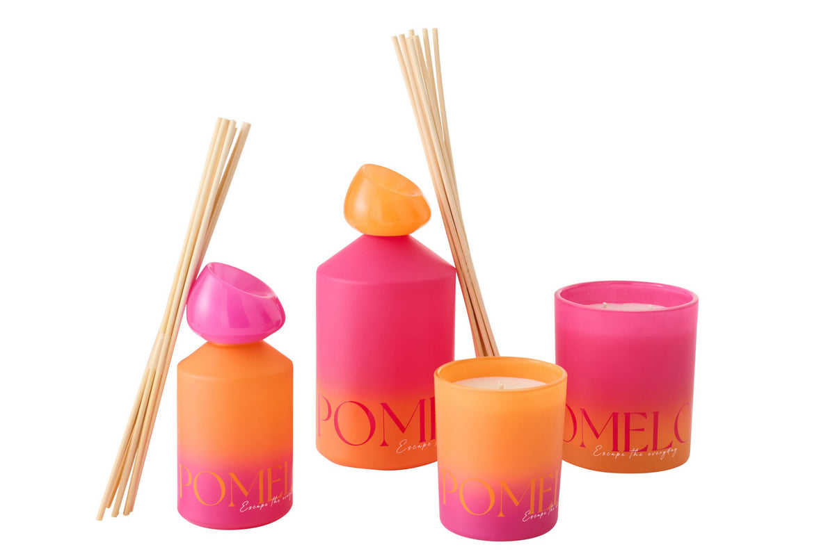 J-Line geurstokjes Oasis - Summer In The Air - glas - roze - large