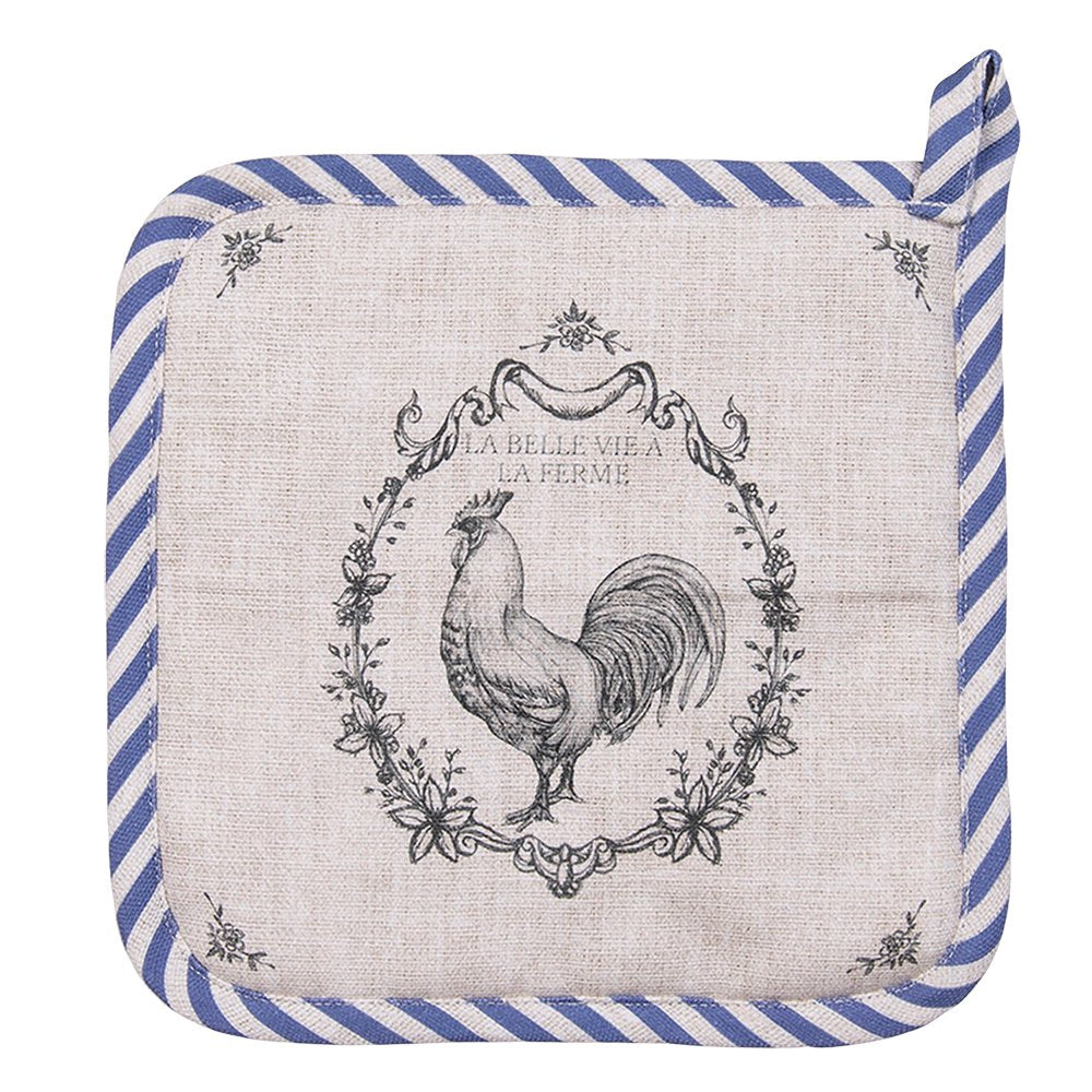 Pannenlap 20x20 cm Beige Katoen Haan Afgiet Pannenlap