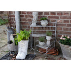 Bloempot 13x13x29 cm Grijs Steen Bloempot Binnen