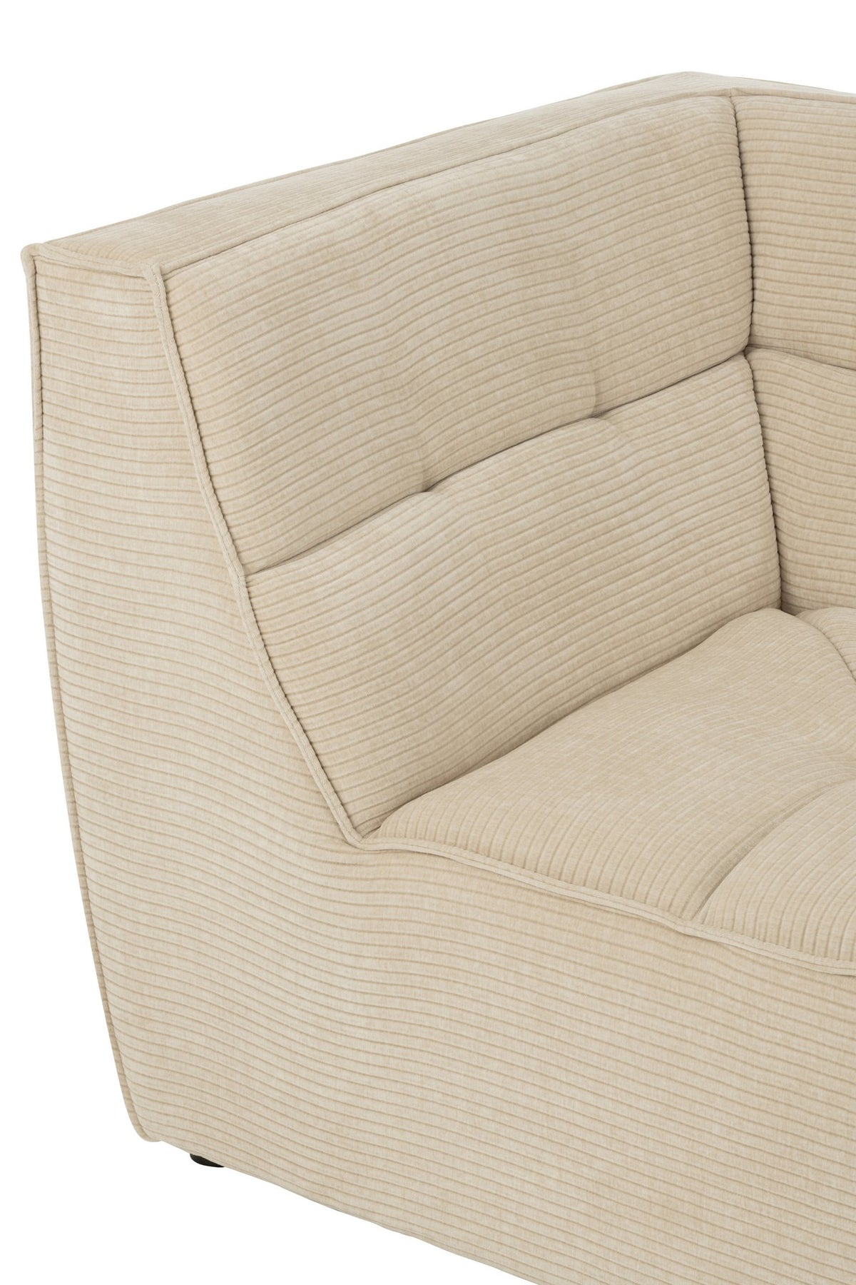 J-Line hoekzetel Grid - hout/schuim - beige