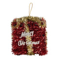 Kersthanger Cadeau 9x9x10 cm Rood Kunststof