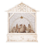 Kerstdecoratie met LED-verlichting en muziek 22x7x25 cm / 3xAA Wit Kunststof