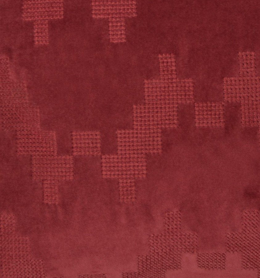 Twisted Brooklyn kussen bordeaux 45x45cm